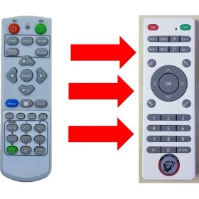 Resim Viewsonic PA305W / PA500 / PA503W / PG700 / PS500 / PS501 / VS16907 Projeksiyon Kumandası 