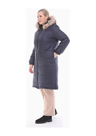 Resim Ray Desenli Şişme Mont Lacivert Büyük Beden 105cm Çok Renkli 