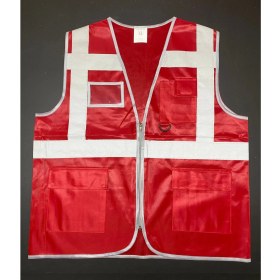 Resim Eser x Workwear Mühendis Yeleği - Kırmızı 