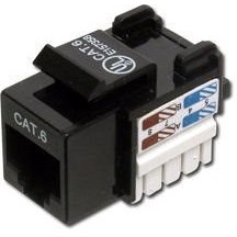 Resim DIGITUS DN-93601 CAT6 KEYSTONE JACK RJ45 SİYAH 