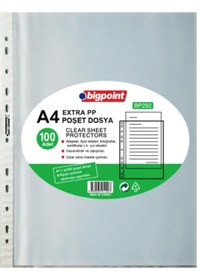 Resim Bigpoint A4 Extra PP Poşet Dosya 100’lü Paket 
