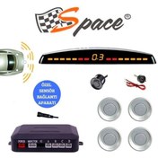 Resim Drs Tuning Dijital Göstergeli Uyumlu Ses Ikazlı Park Sensörü 22mm Gri / Gupr1 