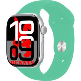 Resim Apple iPhone x Uyumlu Su Yeşili Akıllı Saat WATCH10 2025 Hediyeli Amoled Ekran 