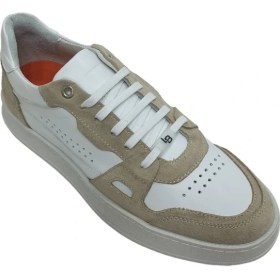 Resim Lucıano Bellini Bej Deri Erkek Sneaker Ayakkabı 