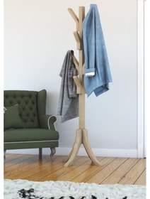 Resim Mobildeco Nia Ahşap Ayaklı Gürgen Askılık 