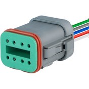 Resim DEUTSCH Dt06-8s Erkek Konnektör 8 Pin Kablolu 