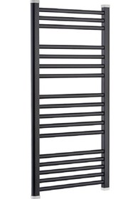 Resim Toprak Havlupan 40/70CM Düz Siyah Renk Havlupan Radyatör 