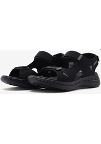 Resim Skechers Go Walk Arch Fit Sandal - Mission İi Erkek Siyah Sandalet 229064 Blk Siyah 