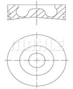 Resim Mahle 0160702 Piston+segman 0.50 (86.50mm) (ford: Transit 2.2 Tdci 04.06-euro4 V-347 0628s6 (wp976528) 