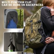 Resim Outdoor Hooks, çok fonksiyonlu klips, sırt çantasına asılabilir, açık hava aktiviteleri için kullanıldığında kolayca takılıp çıkarılabilir, metal dokulu, güçlü ve dayanıklı, çeşitli ölçü seçenekleri mevcuttur. 