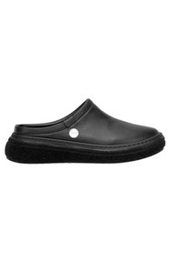 Resim Mammamia D26YT-6140-B Siyah Kadın Comfort Deri Terlik 