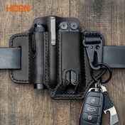 Resim 1 Adet Çok Amaçlı Alet Kılıfı, Yapay Deri Bel Çantası Fanny Çantası İş Ve Günlük Kullanım İçin, Erkekler İçin Hediyeler, Güvenli Ve Pratik Araç Tutucu, Aksesuar Saklama Çantası, Balıkçılık Ve Yem Toplama İçin Açık Hava Çok Amaçlı Setleri 