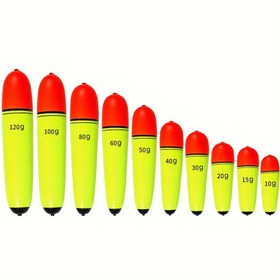 Resim 4 Adet Dikey Yüzücü Olta Seti, Uzun Mesafe Atma için Köpük Olta Yüzücüleri, Rezervuar Göl Kullanımı, 10g-120g Aralığı 