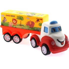 Resim Sürtmeli Mini Sevimli Sarı Tır 