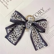 Resim Silver1 Gıoıo Yeni Ipek Eşarp Anahtarlık Kişiselleştirilmiş Inci Papyon Çanta Çekicilik Dokuma Anahtarlık (Yurt Dışından) 