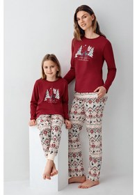 Resim Arnetta Kız Çocuk Kırmızı Pijama Takımı 5274-48501 Kırmızı 