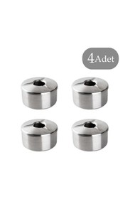 Resim Porsima Large 4 lü Derin Metal Küllük 