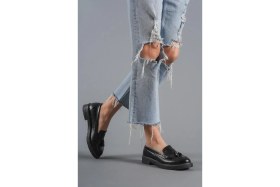 Resim Kafkaslar Kaymaz Taban Corcik Klasik Model Püsküllü Oxfort Ayakkabı 