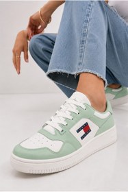 Resim Tommy Hilfiger tjw basket deri snakers 