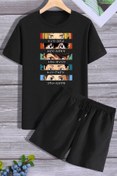 Resim trendypassion Rahat Tasarım Anime Şort T-shirt Eşofman Takımı 