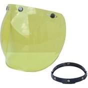 Resim Shineyee Yüksek Kaliteli Motosiklet Balon Visör: Güneş, Böcek Ve Enkaz Koruması, Kolay Kurulum, Sarı Renk Seçeneği 