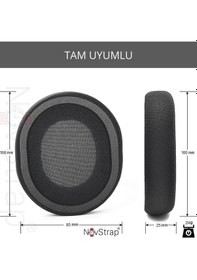 Resim Novstrap Steelseries Arctis 1 3 5 7 7p 7x 9 9x Pro İle Uyumlu Yedek Kulaklık Yastığı Pedi Süngeri Yeşil 