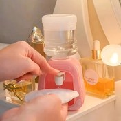 Resim 1 Yaratıcı Mini Su Dispanseri Şekilli Plastik Losyon Şişesi, Makyaj Temizleme Şişesi, Banyo Dekoratif Aksesuar 
