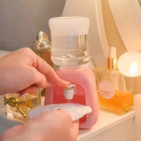 Resim 1 Yaratıcı Mini Su Dispanseri Şekilli Plastik Losyon Şişesi, Makyaj Temizleme Şişesi, Banyo Dekoratif Aksesuar 