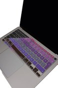 Resim Mcstorey Macbook Air M1 Kılıf 13.3inç Klavye Koruyucu Türkçe Q Baskılı A2179 A2337 Ile Uyumlu Ombre 