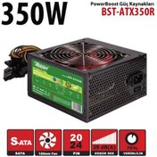 Resim POWERBOOST 350 W P.SUPPLY,12cm KIRMIZI FAN,KUTULU 