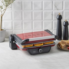 Resim Karaca Gastro Classic Izgara ve Tost Makinesi Kırmızı 