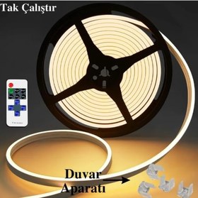 Resim Esnek Şerit Led Tak Çalıştır Kumandalı - Dimmer- Gün Işığı (ÖLÇÜ SEÇENEĞİ) 