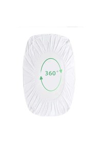 Resim Evony Fitted Alez 160x200+30 Cm Çift Kişilik Sıvı Geçirmez Micro Kumaş Beyaz 