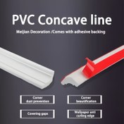 Resim Güvenilir Koruma] Esnek PVC Kendinden Yapışkanlı Dekoratif Şerit, Tavanlar, Skirting Panoları, Fayans Dekorasyonu ve Kompozit Zemin Kenarları, Duvar Köşeleri için Üçgen Skirting Kalıp Süsü - Dayanıklı, Toz Önleyici, Yapışkan Tabanlı Güzellik Artırıcı, Skirting Kalıp | Modern Tasarım | Kolay Kurulum 