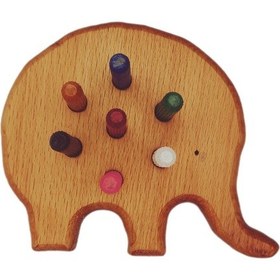 Resim Çubuk Dizme Oyunu Ahşap Fil 