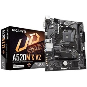 Resim Gigabyte A520M-K V2 AMD A520 5100 MHz DDR4 AM4 mATX Anakart Gigabyte