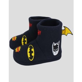 Resim Chirpy S - Lacivert Batman Yazılı Kadın Panduf Tekstil Ev Kullanımı İçin Rahat 