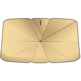 Resim Araba Cam Titanyum Güneş Koruma Isı Yalıtım Şemsiyesi Büyük Altın 9957 