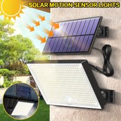 Resim 400 Parlak LED Güneş Hareket Sensörlü Işık Dış Mekan, Uzaktan Kumanda, Yarı Gömme Montaj, 5.0 Metre Kablo, Şafakdan Şafağa Aydınlatma, Dış Mekan Veranda, Bahçe, Depo, Duvar, Noel Hediyesi, Babalar Günü Hediyesi 
