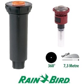 Resim Rain Bird Rvan24360 Döner Nozul Tam Tur 5,2 - 7,3 Mt. Ve 1804 Profesyonel Sprey Gövde Seti 