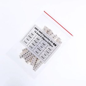 Resim Alkatronik 0805 Smd Kapasitör Set 16 Tip 320 Parça Yüzey Montaj Film Seramik 