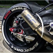 Resim bombtire Pirelli Diablo Supercorsa Motosiklet Lastik Yazısı 2.5 cm 16 Adet + Tutkal Bombtire® Proseries ™ 