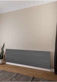 Resim Warma Teos Yatay Çelik Radyatör 2000x595 Pütürlü Beyaz Ral 9016 