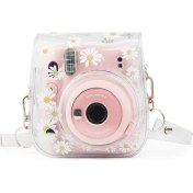 Resim Fujifilm Instax mini 11/9/8 için Kamera Kılıfı PVC Çiçek (Yurt Dışından) 