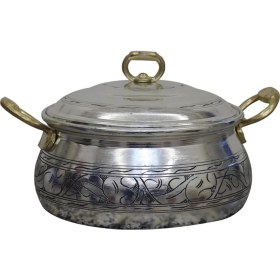 Resim Bakır Concept Bakır Tencere Güveç Model Oyma Nakış İşleme 19 cm 