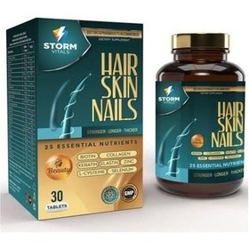 Resim Storm Vitals Hair Skin Nails 30 Kapsül 