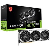 Resim MSI GeForce RTX 4070 Super 12G Ventus 3X OC GDDR6X 192 Bit DX12 DLSS 3 Gaming Oyuncu Ekran Kartı 