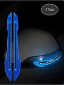 Resim Özasya AVM MAVİ RENK Araba Ayna Çarpma Koruyucu Renkli Reflektif Şerit 