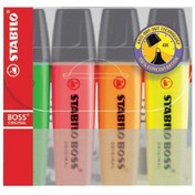 Resim Stabilo Fosforlu Kalem Boss Orj 4 Lü 70/4 