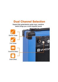 Resim Vangoa Ga10bl 10 Wat Elektro Gitar Amfisi Mavi 
